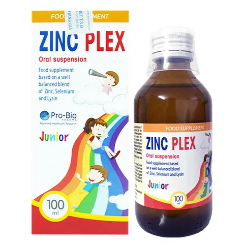 Siro ZinC Plex 100ml - Hỗ Trợ Bổ Sung Kẽm Và Lysin Giúp Trẻ Tăng Trưởng, Cải Thiện Sức Đề Kháng Và Tiêu Hóa Dễ Dàng