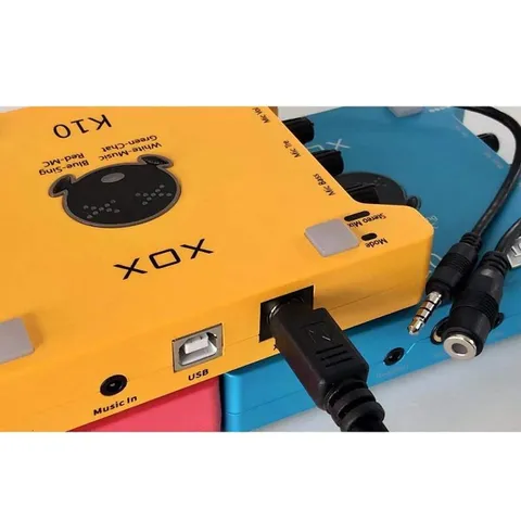 Sound Card XOX K10 2020 - Thiết Bị Thu Âm Chuyên Nghiệp, Hát Live, Livestream Facebook, Karaoke Online, Hỗ Trợ 24bits, Hiệu Ứng Âm Thanh
