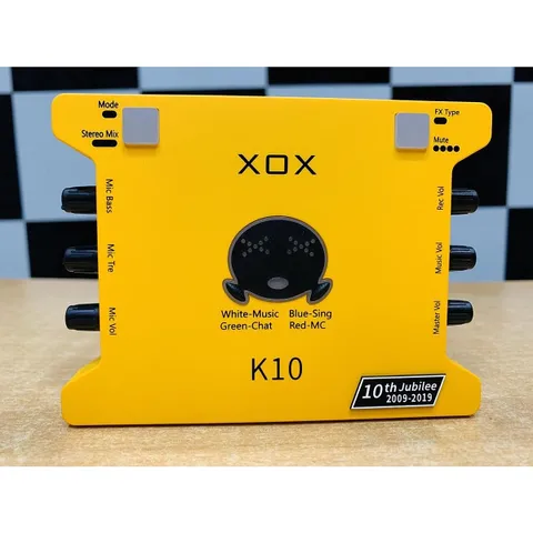 Sound Card XOX K10 2020 - Thiết Bị Thu Âm Chuyên Nghiệp, Hát Live, Livestream Facebook, Karaoke Online, Hỗ Trợ 24bits, Hiệu Ứng Âm Thanh