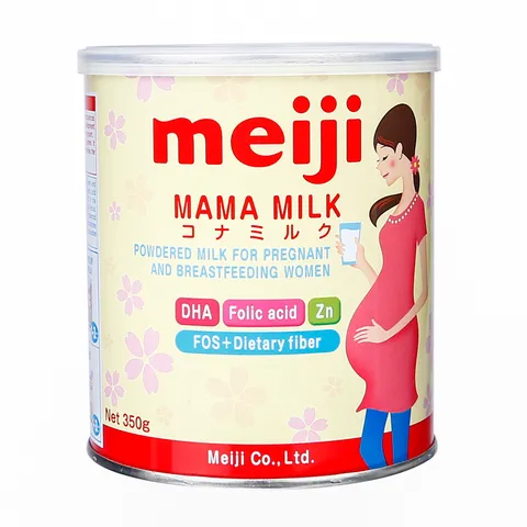 Sữa bầu Meiji Mama Milk - Dinh Dưỡng Tốt Cho Mẹ Bầu và Thai Nhi, Hộp 350g, Bổ Sung DHA, Hương Vị Ngọt Ngậy Tự Nhiên