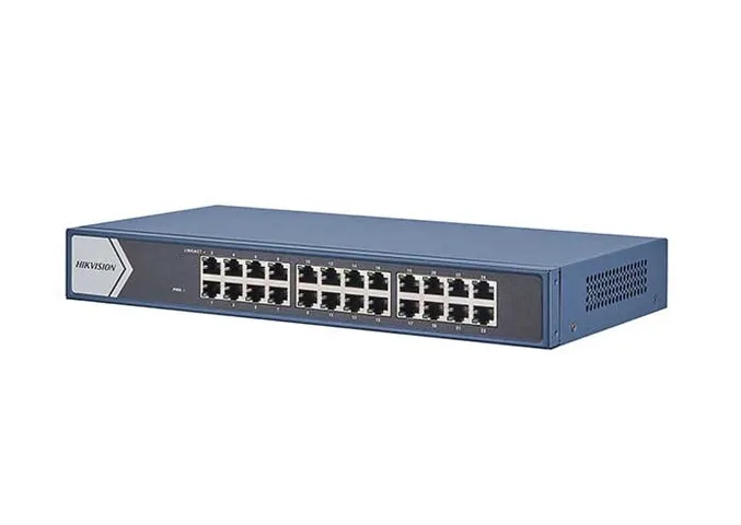 Switch mạng Gigabit thông minh 24 cổng Hikvision DS-3E1524-EI - Thiết bị chuyển mạch không quạt, tốc độ 35.712 Mpps, bền bỉ, chính hãng.