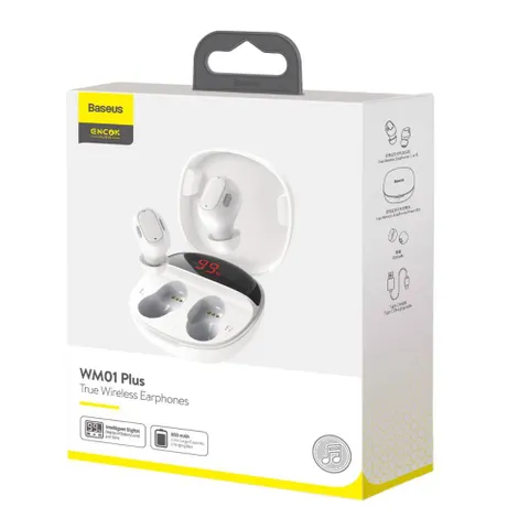 Tai Nghe Bluetooth 5.0 Baseus Wm01 Plus TWS Chống Nước - Âm Thanh Cao Cấp, Màn Hình LED Thông Minh, Thiết Kế Hiện Đại