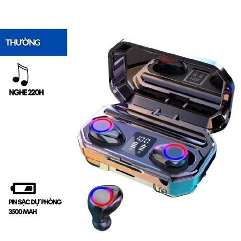 Tai Nghe Bluetooth Deosd TDM12M200S - Tai Nghe Không Dây Kiêm Sạc Dự Phòng, Âm Thanh Chân Thực, Chống Nước IPX7