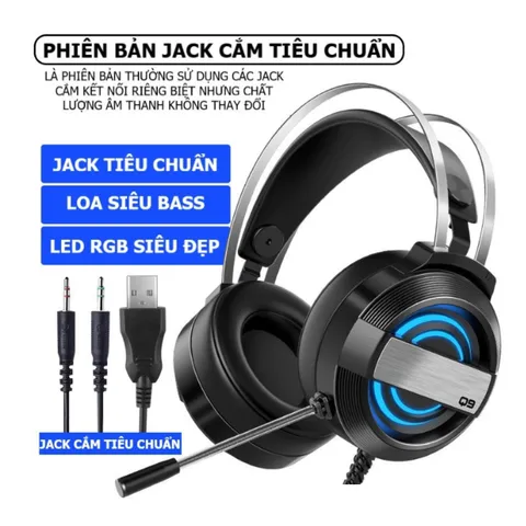 Tai Nghe Gaming MC Q9 Có Đèn LED Đổi Màu - Âm Thanh 7.1, Micro Chống Ồn, Chất Lượng Cao Cho Game Thủ