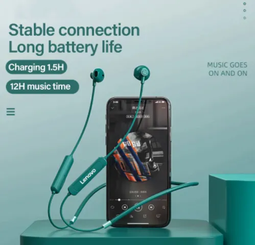 Tai Nghe Thể Thao Bluetooth Lenovo SH1 Chống Nước, Kết Nối Bluetooth 5.0, Âm Thanh Chất Lượng Cao, Dùng Khi Tập Luyện và Thể Thao