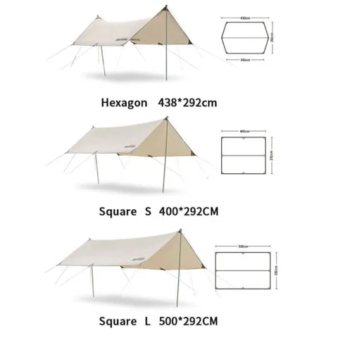 Tăng Dã Ngoại Kèm Trụ Glamping NatureHike NH20TM006 - Lều Dã Ngoại Chống Thấm Nước, Chỗ Nghỉ Ngơi An Toàn Cho Gia Đình, Nhóm Bạn