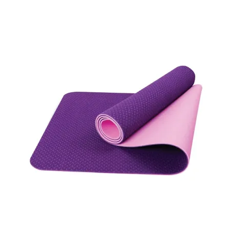 Thảm Yoga Chống Trượt 2 Lớp 6mm Cao Cấp - Thảm Tập Gym Nữ 100% TPE Không Mùi, Kích Thước 183x61cm, Thoải Mái và An Toàn