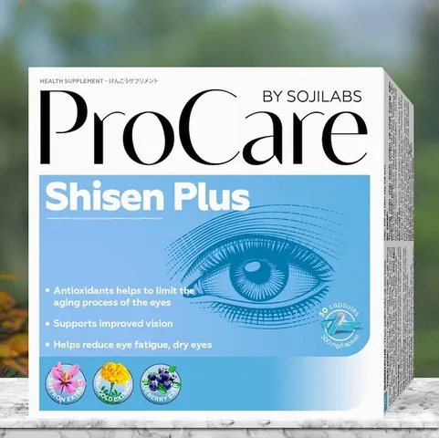Viên Uống Bổ Mắt Procare Sojilabs Shisen Plus - Hỗ Trợ Cải Thiện Thị Lực, Giảm Mỏi Mắt, Bảo Vệ Mắt Khỏi Ánh Sáng Xanh 30 Viên