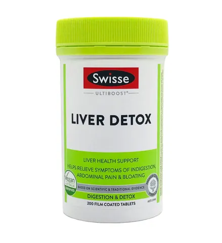 [Hàng nhập khẩu] Viên uống thải độc gan Swisse Liver Detox Úc - Hỗ trợ phục hồi chức năng gan tự nhiên, 120 viên bổ gan an toàn