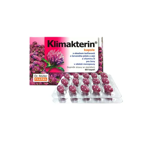 Viên uống Klimakterin - Hỗ trợ cân bằng nội tiết tố nữ từ cỏ ba lá đỏ và đậu nành, làm đẹp da, giảm triệu chứng mãn kinh