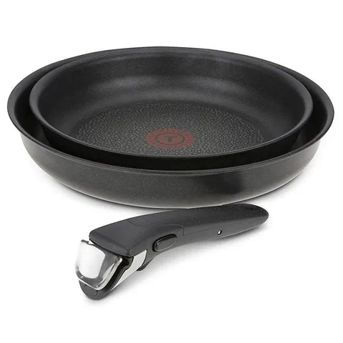 Bộ 2 chảo Tefal Ingenio Expertise 24 và 28cm cán rời - Chảo chống dính Titan siêu bền, phù hợp bếp từ, dễ dàng chế biến món ăn ngon