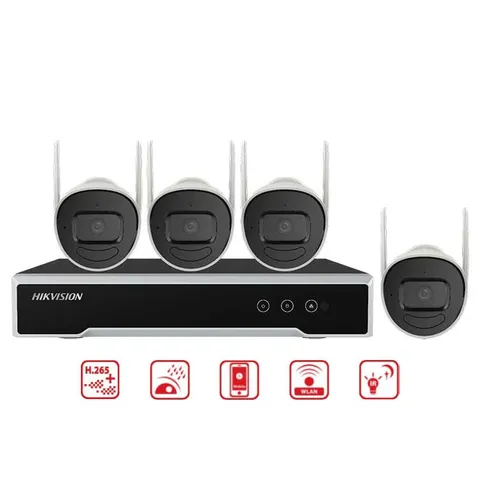 Bộ Kit Wifi Camera IP 4MP Hikvision NK44W0H - 4 Camera Wifi và Đầu Ghi NVR 4 Kênh - Giải Pháp An Ninh Gia Đình, Văn Phòng