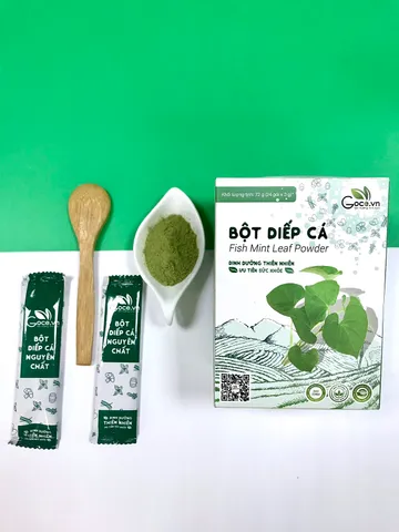 Bột Diếp Cá Nguyên Chất Goce - Hỗ Trợ Detox, Giải Độc, Mát Gan, Tốt Cho Tiêu Hóa, Đẹp Da - Hộp 72g Chất Lượng Cao