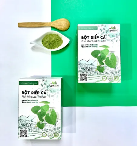Bột Diếp Cá Nguyên Chất Goce - Hỗ Trợ Detox, Giải Độc, Mát Gan, Tốt Cho Tiêu Hóa, Đẹp Da - Hộp 72g Chất Lượng Cao