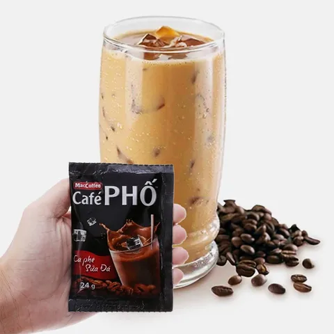 Cà Phê Sữa Đá MacCoffee Café Phố 720g - Thức Uống Đậm Đặc, Hương Vị Tinh Tế, Dễ Pha Chế, Hộp 30 Gói Tiện Lợi