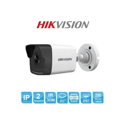 Camera IP Dome 2MP Hikvision DS-2CD1023G0E-IL - Độ phân giải cao, Hồng ngoại 30m, Chống ngược sáng, An ninh Thông minh