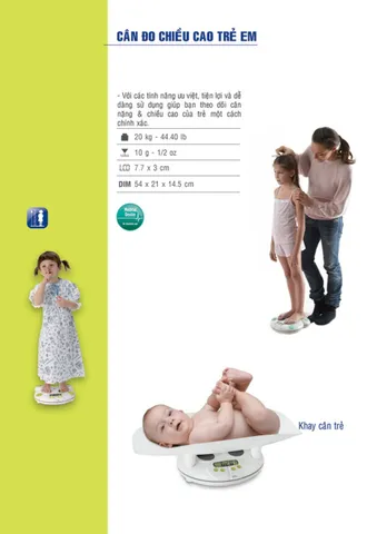 Cân Đo Chiều Cao & Cân Nặng Trẻ Sơ Sinh Laica BF20510 - Thiết Bị Theo Dõi Sức Khỏe Bé Từ 0-3 Tuổi, Đo Đúng & Tiện Lợi