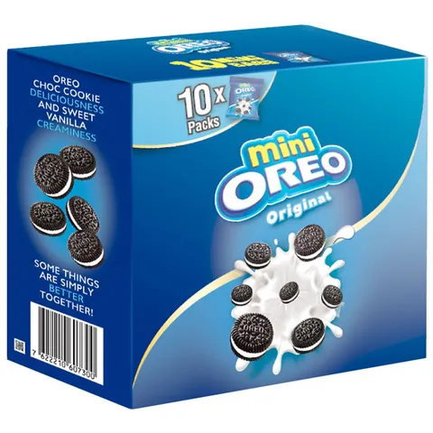 Combo 2 Hộp Bánh Quy Oreo Mini Vị Socola & Vani - Bánh Ngọt Giòn Rụm Cho Gia Đình, Snack Ngon Hàng Đầu Kids