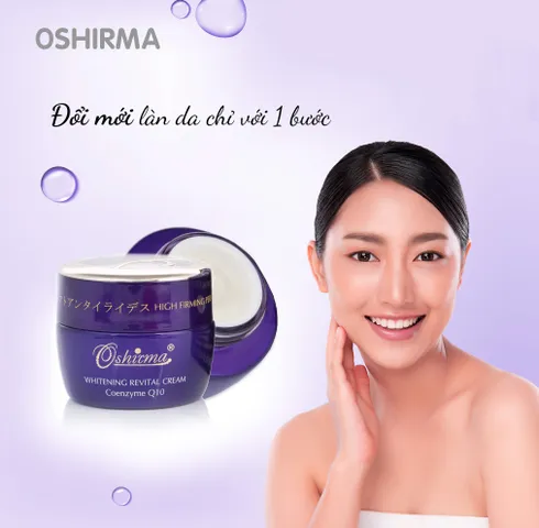 Kem Dưỡng Da Ban Đêm 6in1 Whitening Revital Cream Oshirma - Dưỡng Ẩm, Làm Trắng, Giảm Nếp Nhăn Da 25g