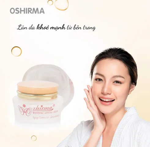 Kem sữa linh chi vàng Oshirma - Kem dưỡng ẩm ngừa thâm nám, làm trắng da và giảm nhăn, chống lão hóa hiệu quả