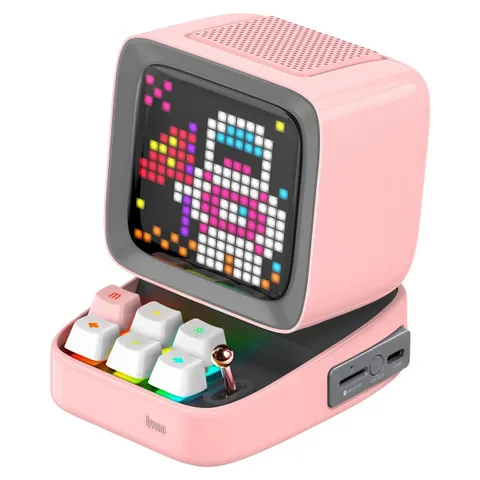 Loa Bluetooth Divoom DiToo-Plus 10W - Thiết kế Retro Hoài Cổ, Âm Thanh Chất Lượng, Kết Nối Bluetooth 5.0, Màn Hình LED Đa Sắc