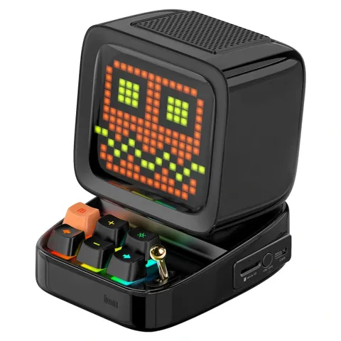 Loa Bluetooth Divoom DiToo-Plus 10W - Thiết kế Retro Hoài Cổ, Âm Thanh Chất Lượng, Kết Nối Bluetooth 5.0, Màn Hình LED Đa Sắc