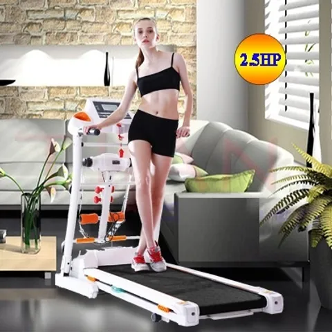 Máy Chạy Bộ Điện Đa Năng TiTan YJ-104 2.5HP - Thiết Kế Thể Thao, 12 Chương Trình Tập, Hỗ Trợ Nghe Nhạc MP3, Tải Trọng 120Kg