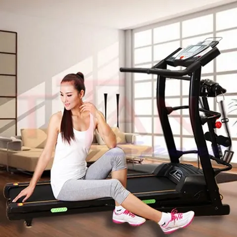 Máy Chạy Bộ Điện Titan YJ-102 - Khung Sườn Kim Loại Bền Bỉ, Động Cơ 2.0HP, 12 Chương Trình Tập, Hỗ Trợ MP3, Tối Đa 100kg
