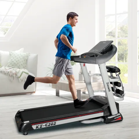 Máy Chạy Bộ Điện Zasami KZ-C202 Đa Năng Gập Gọn - Chạy Tại Nhà, Tập Luyện Hiệu Quả, Vận Tốc Tối Đa 20km/h, Nâng Dốc Tự Động 15%