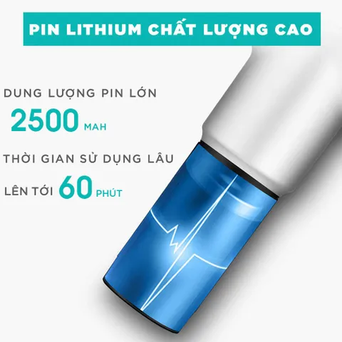 Máy Massage Cầm Tay Đa Năng KINGTECH KH-320 - 6 Cấp Độ Massage Toàn Thân, Pin Sạc 2500mAh, Quà Tặng Lý Tưởng Cho Người Thân
