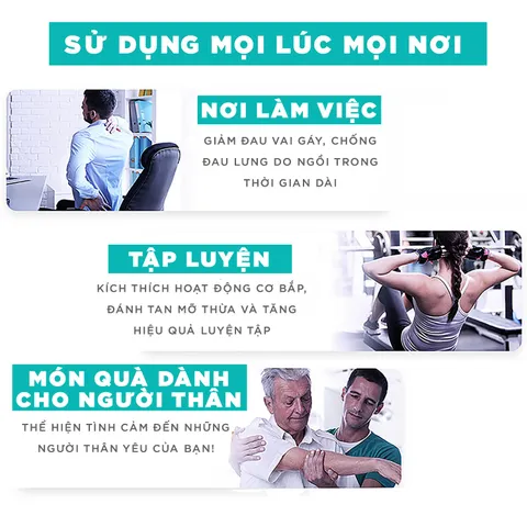 Máy Massage Cầm Tay Đa Năng KINGTECH KH-320 - 6 Cấp Độ Massage Toàn Thân, Pin Sạc 2500mAh, Quà Tặng Lý Tưởng Cho Người Thân
