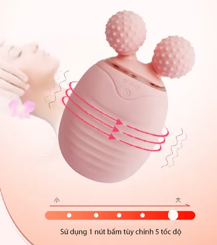 Máy rửa mặt và massage cầm tay Boorui BR01 - Rung 5 cấp độ, silicon mềm, an toàn cho da nhạy cảm, làm sạch sâu và thư giãn