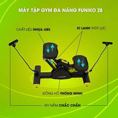 Máy Tập Gym Funiko Z8 Đa Năng - Thiết Bị Thể Thao Tập Sức Bền, Hỗ Trợ Toàn Thân, Dụng Cụ Tập Luyện Tại Nhà