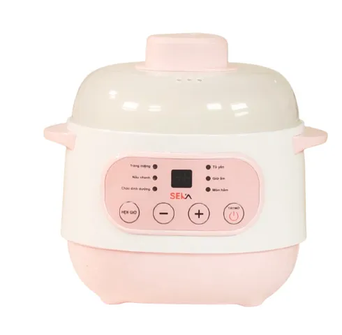 Nồi Nấu Cháo Chậm Seka GT68 - Chưng Yến Cách Thủy Tiện Lợi, Dung Tích 1L, Thiết Kế Sang Trọng, Công Suất 200W, Bảo Hành 12 Tháng