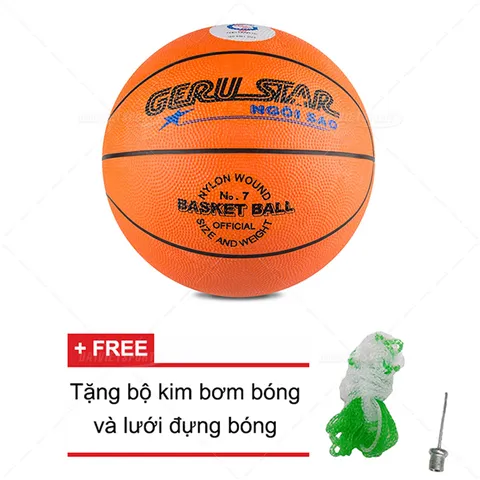 Quả Bóng Rổ Gerustar Số 5/6/7 - Độ Nảy Tốt, Độ Bám Cao, Chất Liệu PU/Cao Su - Dụng Cụ Thể Thao Chất Lượng Cao