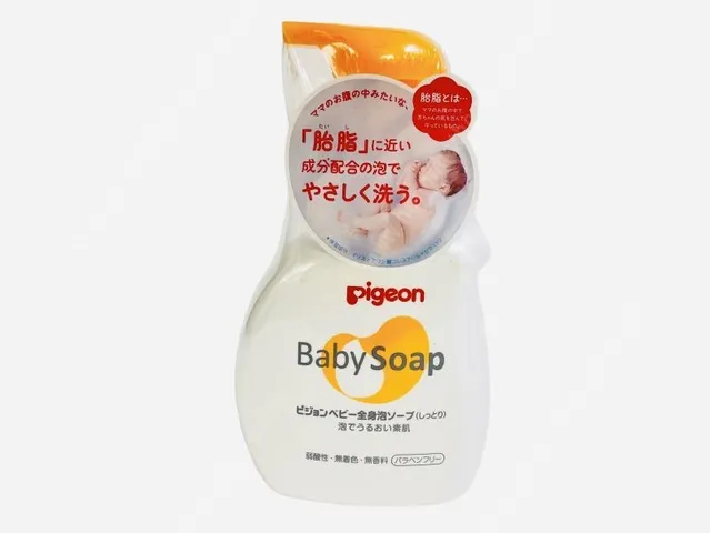 Sữa Tắm Gội Pigeon Baby Soap Nhật Bản - Sản Phẩm Dịu Nhẹ Cho Trẻ Sơ Sinh, Không Chất Bảo Quản, 500ml