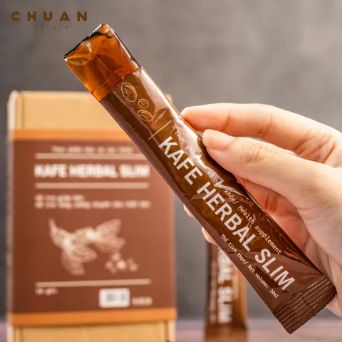 Thạch Hỗ Trợ Giảm Cân Kafe Herbal Slim CHUAN Nature - Giúp Đốt Cháy Mỡ, Hỗ Trợ Giảm Cảm Giác Thèm Ăn, An Toàn Từ Thiên Nhiên