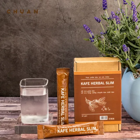 Thạch Hỗ Trợ Giảm Cân Kafe Herbal Slim CHUAN Nature - Giúp Đốt Cháy Mỡ, Hỗ Trợ Giảm Cảm Giác Thèm Ăn, An Toàn Từ Thiên Nhiên