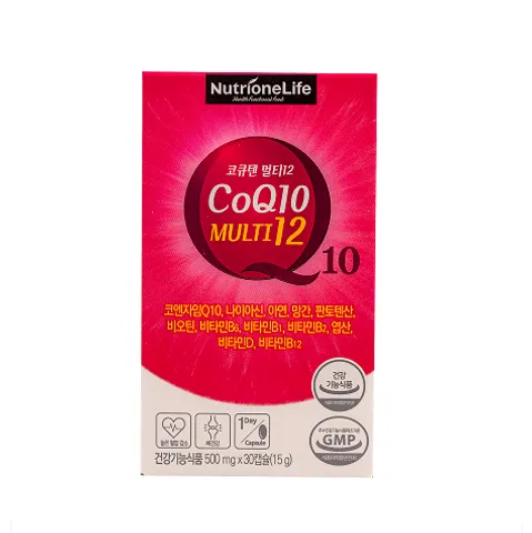 Viên uống NutrioneLife Coenzyme Q10 - Hỗ trợ sức khỏe tim mạch, làm đẹp da, 30 viên/ngày, bổ sung vitamin và khoáng chất thiết yếu.