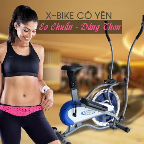 Xe Đạp Tập Thể Dục Kingsport X-Bike 2014 - Mẫu Không Yên & Có Yên Ngồi, Chịu Tải Tối Đa 80kg/125kg, Bền Bỉ và êm ái