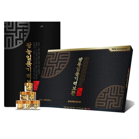 Viên Uống An Cung Ngưu Hoàng Hoàn Kwangdong Hộp Đen 60 Viên - Hỗ Trợ Tim Mạch, Tăng Cường Sức Khỏe Hệ Thần Kinh, Cải Thiện Trí Nhớ