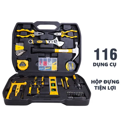 Bộ Dụng Cụ Sửa Đồ Đa Năng 116 Chi Tiết Deli DL5973 - Bộ Sản Phẩm Hữu Ích Cho Mọi Gia Đình, Tiện Lợi Và Đầy Đủ Phụ Kiện