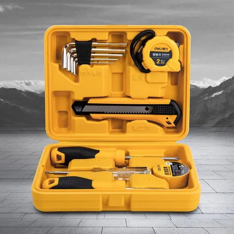 Bộ Dụng Cụ Sửa Đồ Gia Dụng 11 Chi Tiết Deli EDL1011J - Tiện Lợi, Nhỏ Gọn, Đa Năng Cho Mọi Công Việc Nhà Ở