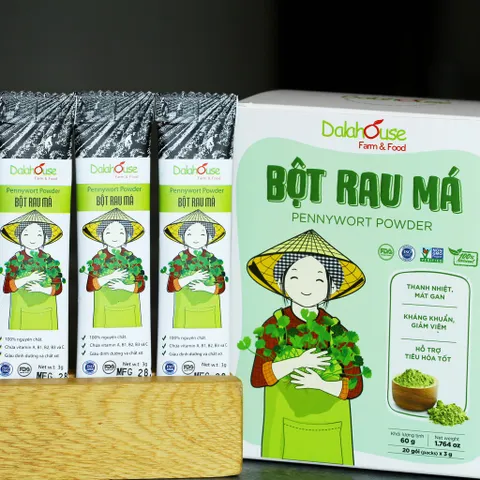 Bột Rau Má Hữu Cơ Dalahouse 100% Từ Rau Mát Tươi - Bổ Sung Dinh Dưỡng Tự Nhiên, Tốt Cho Sức Khỏe, Hỗ Trợ Tăng Cường Miễn Dịch 50g-120g