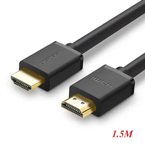 Cáp HDMI 1.4 1,5M UGREEN - Hỗ trợ Ethernet, 4K 2K, Kết nối Blu-Ray, Tivi 3D, Xbox, PS3, Âm thanh Dolby TrueHD chất lượng cao