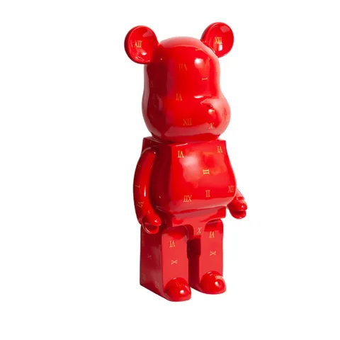 Gấu Bearbrick LV DBCP284 Sơn Đỏ Phủ Bóng 80cm - Đồ Chơi Sưu Tầm Huyền Thoại Từ MediCom Toy