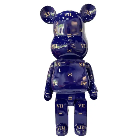 Gấu Bearbrick LV DBCP285 80cm Sơn Xanh - Đồ Chơi Sưu Tập Thiết Kế Tối Giản Dễ Thương, Thích Hợp Trang Trí Nhà Cửa