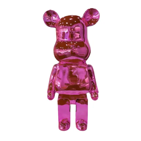 Gấu Bearbrick mạ hồng DBCP291 cao cấp - Đồ trang trí sang trọng, phong cách độc đáo, phù hợp không gian sống hiện đại