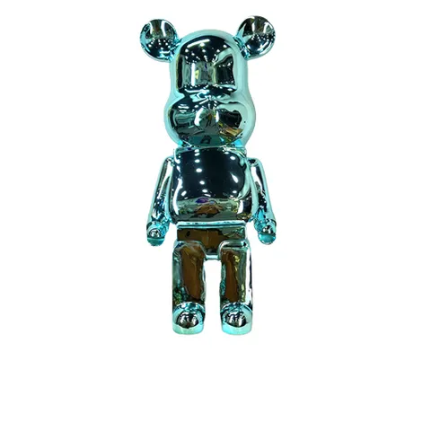 Gấu Bearbrick Mạ Xanh Ngọc DBCP292C Cao 80cm - Đồ Chơi Trưng Bày Sang Trọng, Phong Cách Nhỏ Xinh  Dành Cho Người Sưu Tập