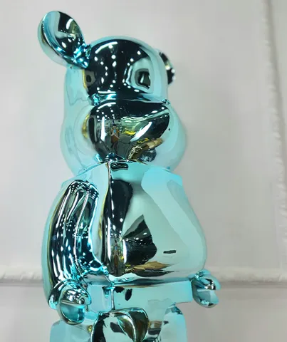 Gấu Bearbrick Mạ Xanh Ngọc DBCP292C Cao 80cm - Đồ Chơi Trưng Bày Sang Trọng, Phong Cách Nhỏ Xinh  Dành Cho Người Sưu Tập